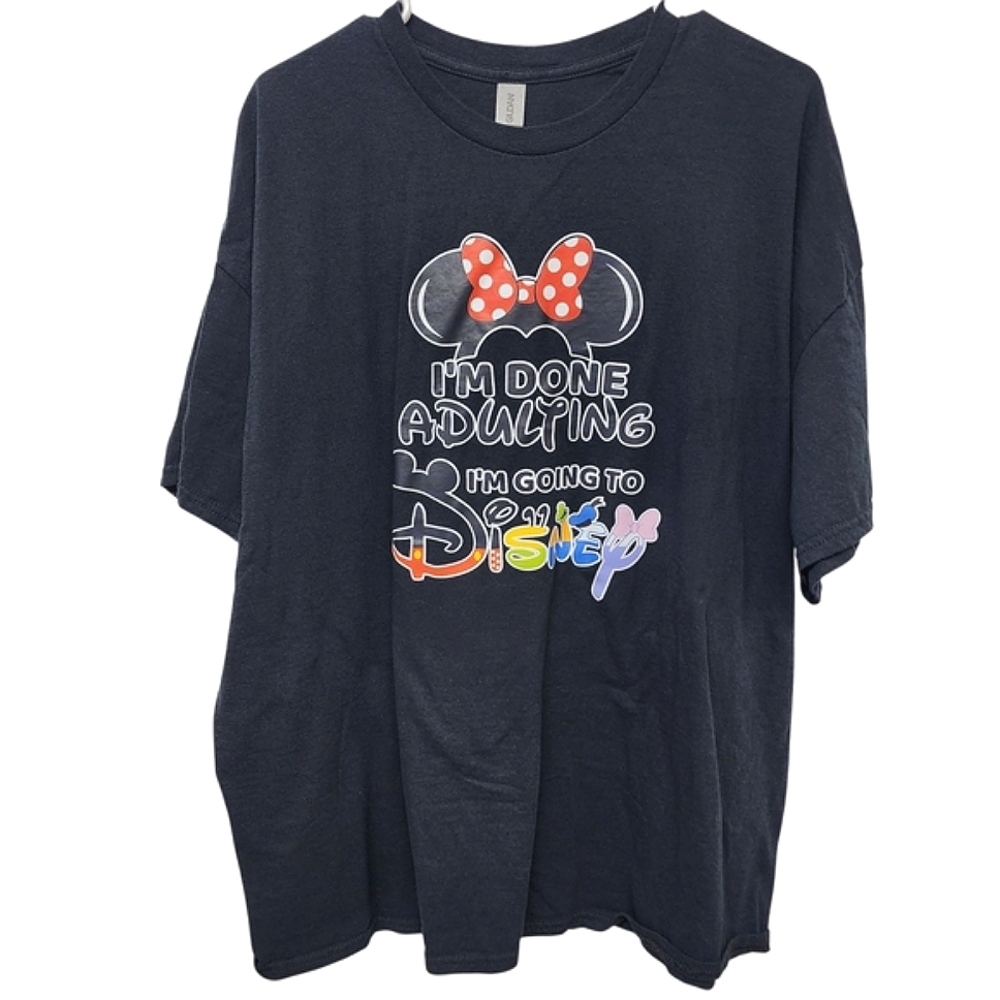 Gildan Black Tee with‎ Disney Graphic Size 2XL